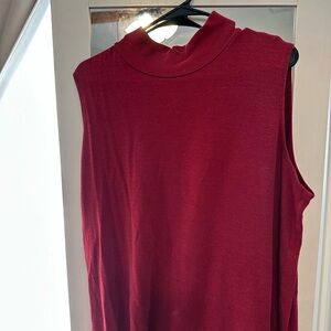 Croft & Barrow Sleeveless Burgundy Tank Top